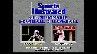 SNES Sports Illustrated Championship Football & Baseball gameplay overview (no commentary)