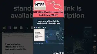 NTFS fix In kali 