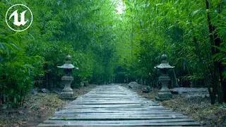 Virtual Bamboo Grove | UE5 [4K]