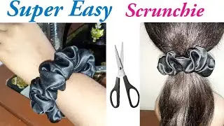 How to make a hair SCRUNCHIE//Easy Scrunchie DIY//Sewing Tutorial#scrunchies#sewingtutorial#diy