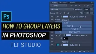 Photoshop  Tutorials  - How to group Layers