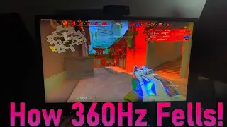 How 360Hz feels in Valorant..