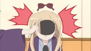 Momento gracioso del anime Yuru Yuri