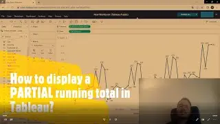 How to display a partial running total in Tableau?