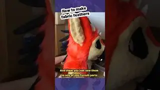 How To Make Fabric Feathers For Fursuits 