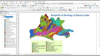 Geological map shapefile of Nigerian states: Geology of Nasarawa State Shapefile