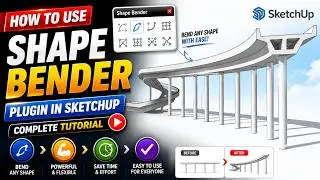 How to use Shape Bender Plugin in SketchUp | SketchUp Tutorial