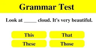 This, That, These, Those - English Grammar Test ||  level 1 || Beginners Test