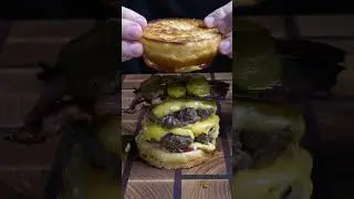 Upside Down Burger #shorts #cooking #burger  #recipe