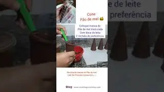 Pão de mel no cone[Faça e venda] #shorts