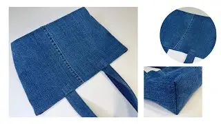 It’s Very Easy to Sew a Bag Out Of Old Jeans ( NO ZIPPER ) 💝 Bag Sewing Tutorial