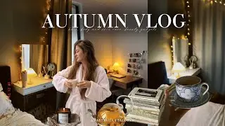 A COZY AUTUMN EVENING AT HOME | A calm evening routine | skin care, tea recipe, reading, cozy home 🍂