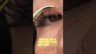 At home lashes application