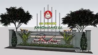 Desain Taman Sekolah. SD Negeri Randusari 02, Brebes.