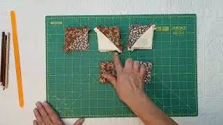 Bloco Patchwork kentucky chain - tem um efeito muito lindo