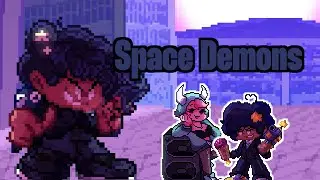 【Friday Night Funkin'】【FRIDAY NIGHT FEVER: FRENZY】Space Demons【FNF】