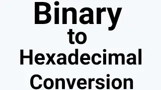 Binary to Hexadecimal Conversion | Binary to Hexadecimal conversion in hindi | BCA