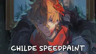 genshin impact - childe speedpaint