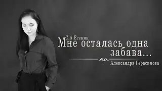 Александра Герасимова — «Мне осталась одна забава...»