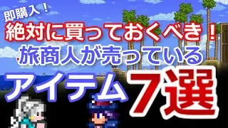 【テラリア】旅商人から絶対に買っておくべきアイテム7選