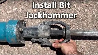 How To Install Bit On Makita Jackhammer | The DIY Guide | Ep 237