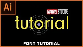 Hawkeye Font: Adobe Illustrator Tutorial