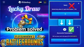 midasbuy system busy please try again problem solved Thank you  
