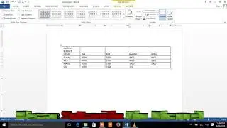 HOW TO INSERT TABLE AND THE USES OF TABLES IN MS WORD 2013