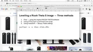 360x180° Panorama Tutorial - Pt.15: Levelling Ricoh Theta panoramas automatically