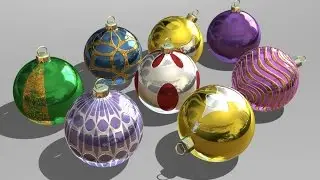 3ds Max Christmas Balls - Basic/Intermediate -Easy