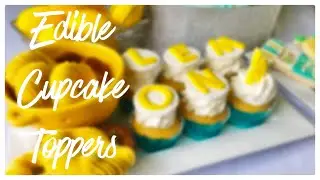 🍋  LEMON FONDANT CUPCAKE TOPPERS 🍋