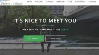 One Page Web Site , one page bootstrap Landing Website