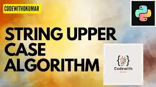 🔥String algorithms अब Hindi में 🔥|Convert String lower case to upper case by algorithms |