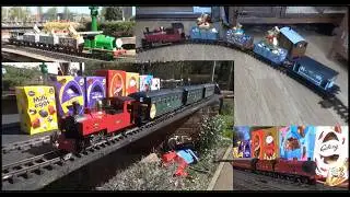 Roundhouse Russell With The Easter Express Steam Train & Forget Me Not Garden Railway
