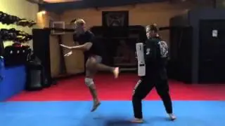 Spinning flying side kick ;)