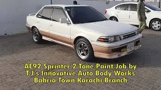 Corolla AE92 Sprinter 2 Tone JDM Style Paintjob in Pakistan