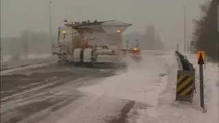 Tow plows in action