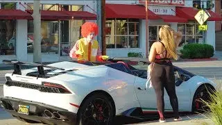 GOLD DIGGER Prank As Ronald McDonald!! (INSANE)
