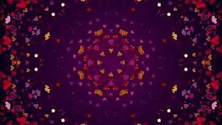 Love Heart Animation Background 4K VJ Loop Video | No Copyright Background Video