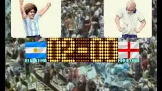 Gol de Maradona por Loquendo Inglaterra 1986 - Seibu Cup Soccer Goal 1992