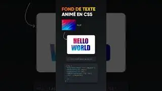 Fond de texte animé en CSS
