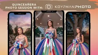 Quinceañera photo session with Koyfman Photo and Video Production at Helen's Garden in League City