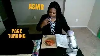 ASMR| Requested| Magazine Page Turning| Middle Finger Licking