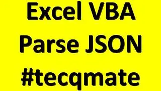 ⚡ Excel VBA 🔥 Parse JSON String To VBA Dictionary 