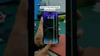 Display Lines Removal on iPhone 14 Pro Max using our precise laser machine. #iPhoneRepair #ASMRFix
