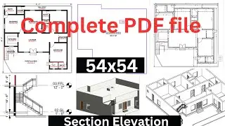 10 marla house design in Pakistan | 54x54 house plan | 4bhk house design