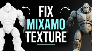How to Rig 3D Model in Mixamo with texture from obj to fbx Blender