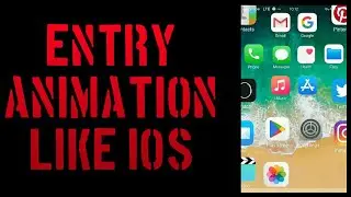 How To Get iOS Entry Animation On Android