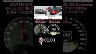 BMW M4 GTS F82 500 HP vs Mercedes AMG C63 Blackseries 517 HP 