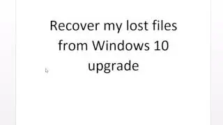 Recover 